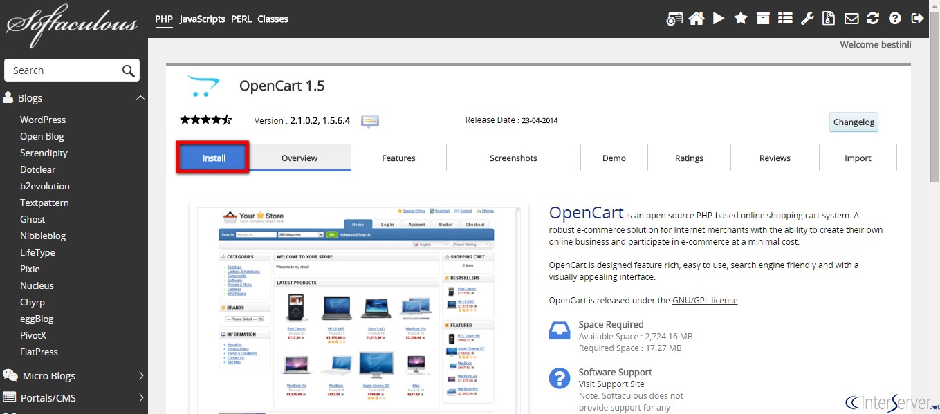 OpenCart platforma za internet prodavnice